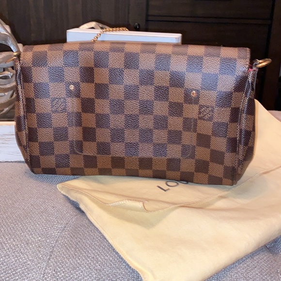 Authentic Louis Vuitton Damier Ebene Favorite MM bag/clutch - Picture 4 of 15